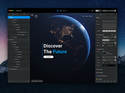 Blocs 3 - UI Refresh app dark design gui interface mac ui user web