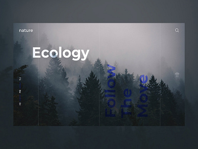 Nature design ecology landing minimal nature valentin semes web webdesign webpage