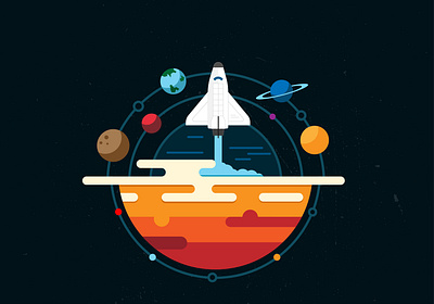 Space Journey adobe adobeillustrator artwork inspiration creative design drawing flat gfxmob graphicdesign illustration illustration daily illustrationoftheday inkwash pirategraphic sketch thedesignfix vector vectorart visualdevelopement