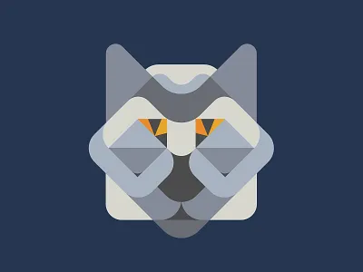 WOLF animal animals design geometric illustration series wolf
