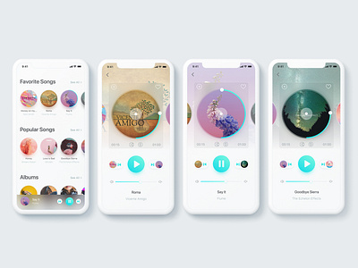 Music player application 009 app apps apps design appscreen dailyui design ios ios app iphonex music music album music app music application music art music artwork musicplayer song ui uidesign