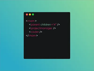 Podcast Artwork - Moms Can Code design illustration vector