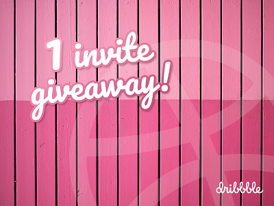 Dribbble Invite dribbble invite invite giveaway larochelle