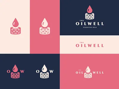 The Oil Well branding essential oil essential oils illustration logo oil oil well optima well wordmark