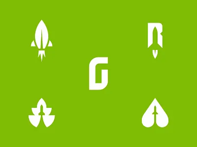 Feedback Needed: Green Rocket Lawn Service g green lawn lawn care leaf monogram r rocket yard yard care
