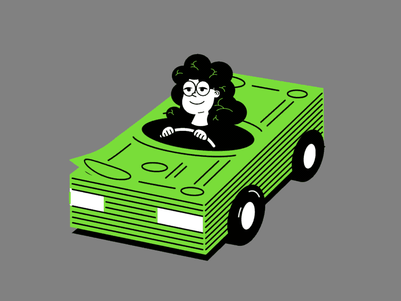 Cash Car Crusin' animation car insurance johetz motion design root insurance savings