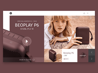 UI concept design for an e-commerce website beoplay concept design design ecommerce design landing page ui user interface design ux web web design website