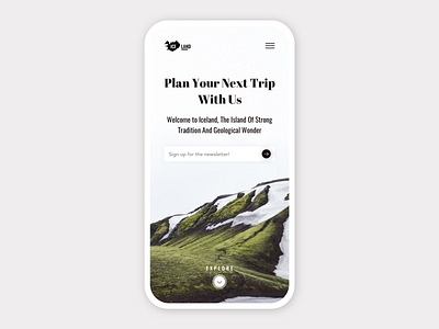 Iceland Brand Series // Mobile Design app branding design iceland mobile app mobile design typography ui uidesign ux ux design web web design web developer