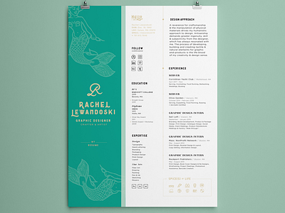 RL Newest Resume - 1 branding mermaid mockup poster design print design resume