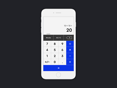 Daily UI #004 004 calculator calculator ui dailyui dailyui 004 graphic design mobile mobile app design ui design web design