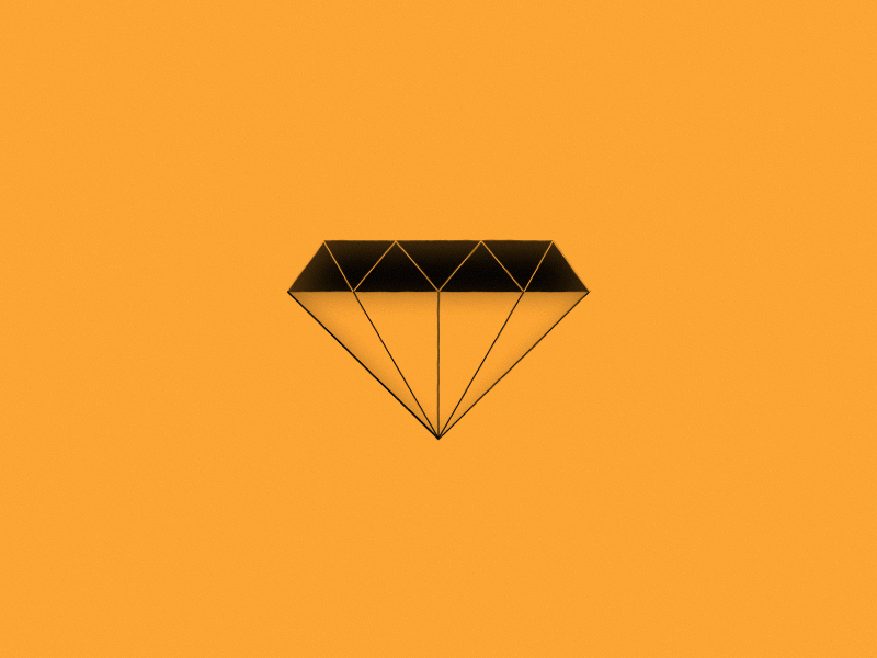 07/365 - Shiny Diamond ae after effects animation diamond dribbble effects flowtuts gif illustration motion motiongraphics shiny