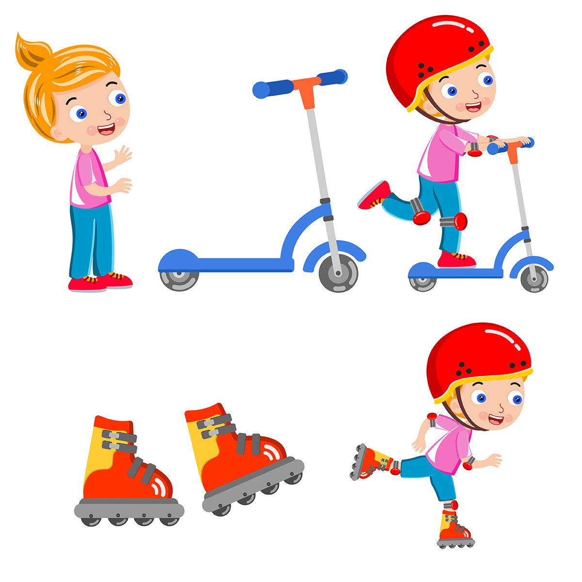 Example of skating kid