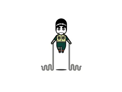 Rock Lee anime graphic design illustration naruto ninja vector