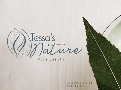 Tessa’s Nature -Body Butter Product Banner design logo logo design typography