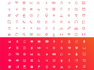 Glance - Iconography app branding design flat icon