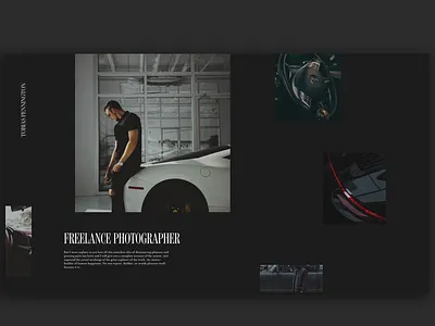 Tobias Pennington Website adobe xd automobiles black car website cars clean creative dark fashion interface minimal photgraphy photographer photography typography ui ux web web design website