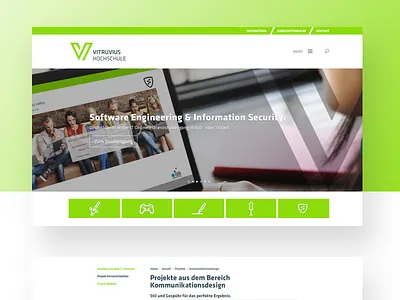 vitruvius university cams clean desktop responsive design school ui ui design university ux ux design web webdesign