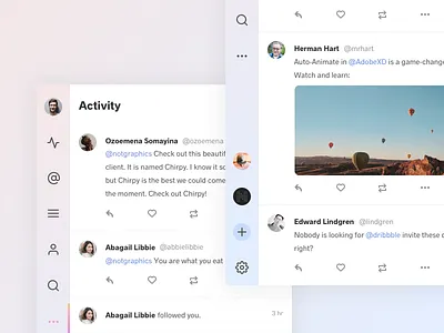 Multiple Accounts accounts app clean ui mac app menu navigation tweets twitter app twitter client twitterrific users