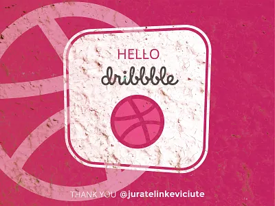 Hello Dribbble creative design dribbble dribbble shot illustration retro design shot
