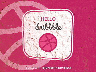 Hello Dribbble creative design dribbble dribbble shot illustration retro design shot
