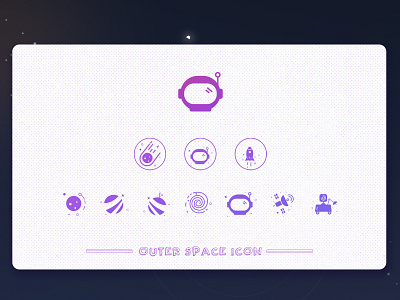 Space Icon app design illustration ui