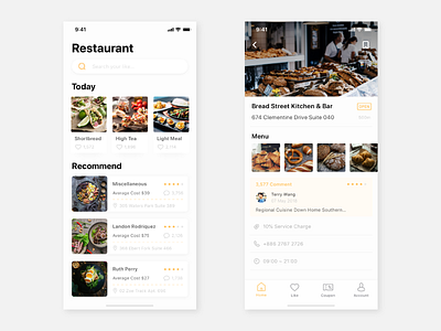 UI Challenge #4/365 (10 years plan) app challange design food icon interface ios restaurant sketch ui uiux ux