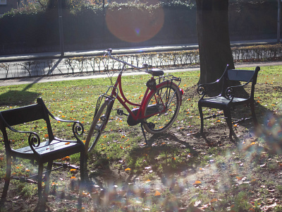 Take a Seat amersfoort bicycle colorfull flare photography