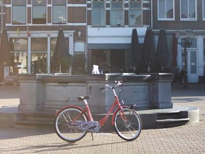 Amersfoort in een foto amersfoort bicycle flare fountain photography