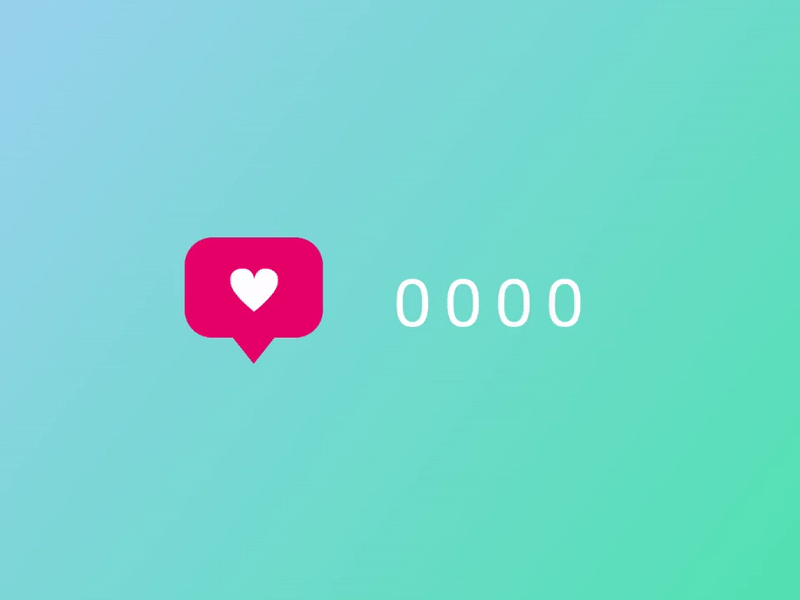 Adobe XD Auto Animate - Counter animation madewithadobexd vector