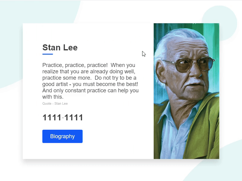 Stan Lee - Adobe XD Playoff: Design. Rebound. Win! adobe adobe animate adobe xd animation application branding design illustration lee marvel playoff rebound rebounds stan stan lee ui ux ux design web xd