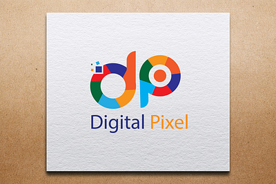 Digital pixel logo ad adobe illustrator branding design graphic design logo