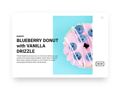 Donut Product Page Card bakery breakfast design donut food product product card product page ui ux web web desgin