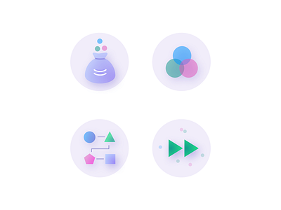 Icon set bag forward illustration process rewind rgb simple simplicity transparency work flow