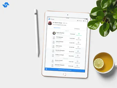 Pulse - Easiest EMR for doctors on earth! app apple pencil doctor app doctors feedback health health app health care ios ipad logo ux