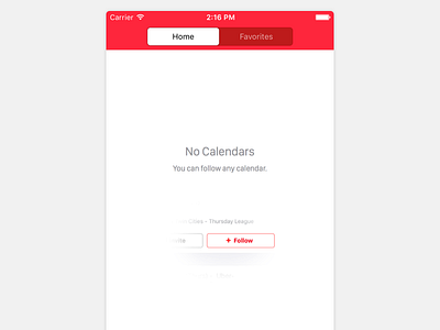 Empty events placeholder design empty ios ios app ios app design ios design iphone iphone app iphone app design mobile placeholder red ui ux