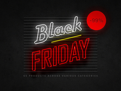 Black Friday Complete Bundle black black friday bundle discount friday neon pixelbuddha sale sign