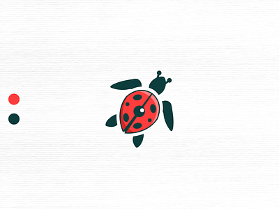 Lady turtle cute flatdesign illustration lady bug logo logo design logo mark logodesign mascot turtle