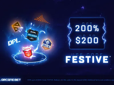 ArcaneBet promo image design graphics design