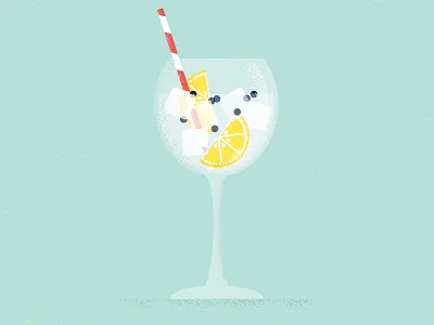 Gin Time cocktail design drink gin graphics illustration illustrator