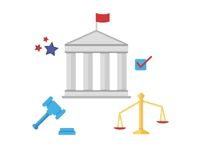 Politics Illustration american politics graphic design illustration law politics rights vector votings