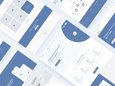 Landing Page _Wireframes adobe xd design illustration logo typography ui ui ux ux vector web