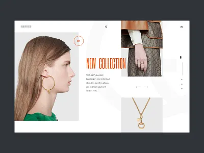 Fashion Shot design fashion hero slider typography ui