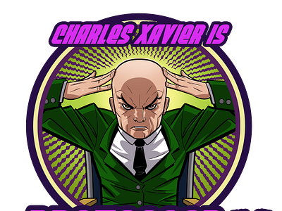 Professor X 70s character comics marvel retro vintage xmen