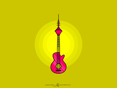 Giutar Milad abstract adobe art design flat graphic illustration illustration agency illustration art illustration design illustrator logo milad tower tower bridge vector