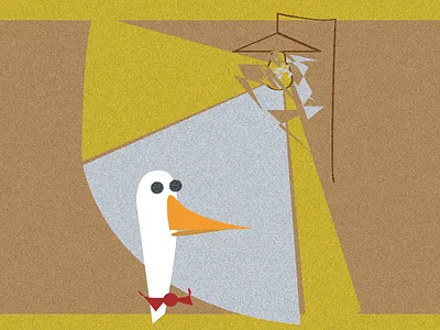 broken bulb abstract broken bulb cartoon duck