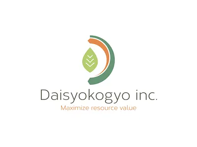 Daisyokogyo Inc green illustration leaf logo recycle waste