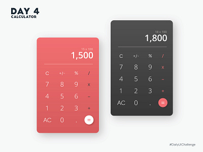 Calculator UI calculator colorful design dailyui dailyuichallenge design flat illustration ui ux