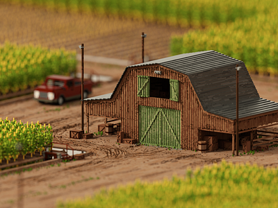 A little voxel Farm cgart design isometric magicavoxel voxel voxelart voxels