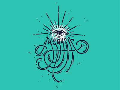 JELLYFISH / МЕДУЗА / print design aqua calligraphy cyrillic design eye illustration jellyfish lettering ligature logo logotype mark mindryukov letters print print design sea sign typography vector water