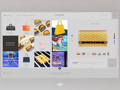 Goyard Concept ui ux web